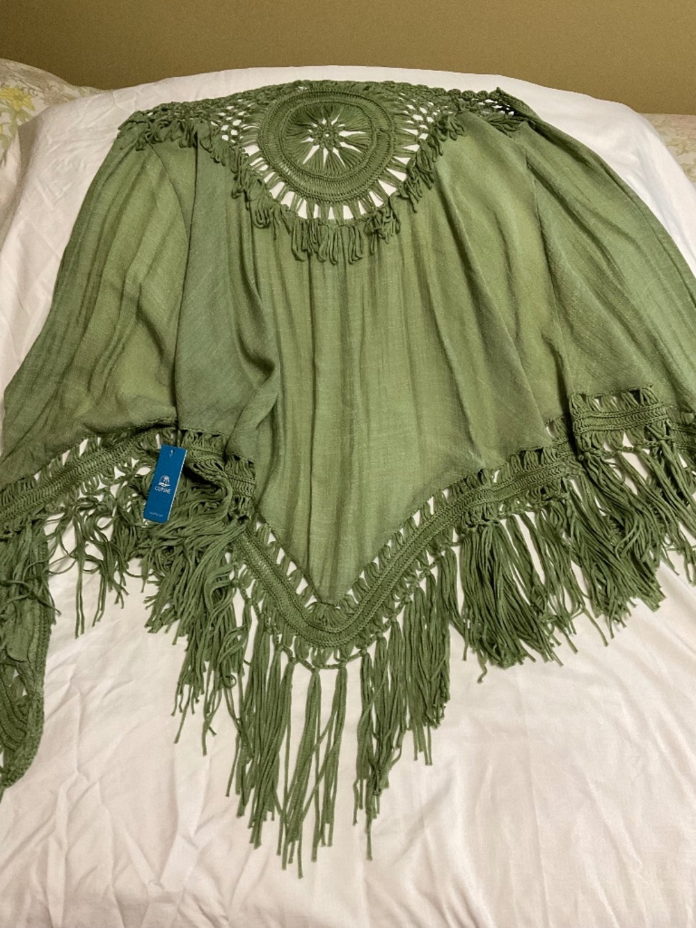 Cupshe fringe shall or coverup